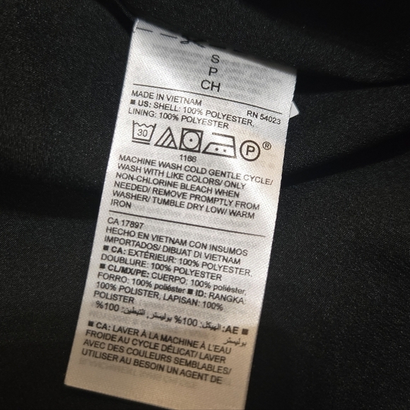 Old Navy Black, Gold, and Red Faux Wrap Ruffle Skirt Midi-Dress, Small - Picture 7 of 10